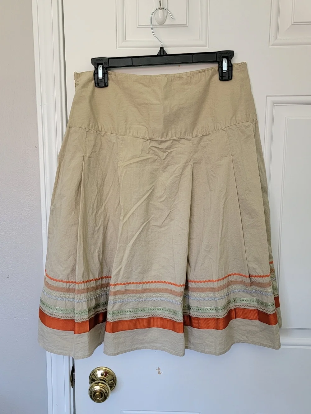 Merona tan pleated